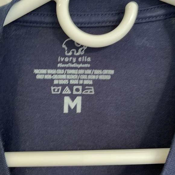 Ivory Ella lacrosse navy blue long sleeve shirt - Picture 3 of 4